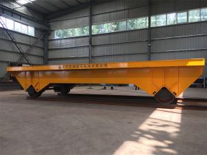 載重50噸拖纜供電超高臺(tái)面軌道臺(tái)車(chē)